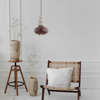 Argon Diego lampa wisząca 1x5 W brązowa-beżowa 8820