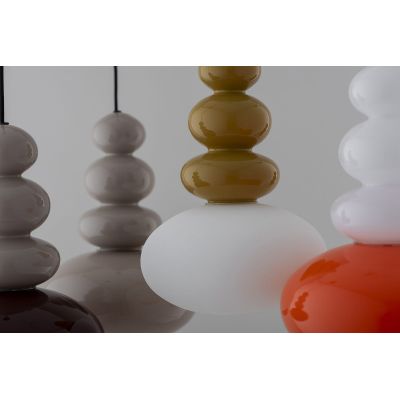 Argon Diego lampa wisząca 1x5 W opal-żółta 8821