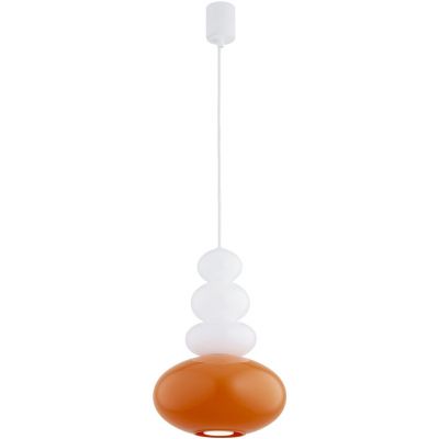Argon Diego lampa wisząca 1x5 W opal-pomarańczowa 8822