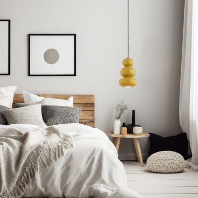 Argon Orlando lampa wisząca 1x5 W żółta 8826