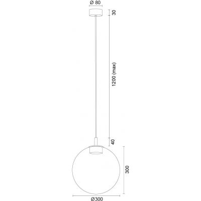 Argon Sacramento lampa wisząca 1x12 W różowa-brązowa 8829