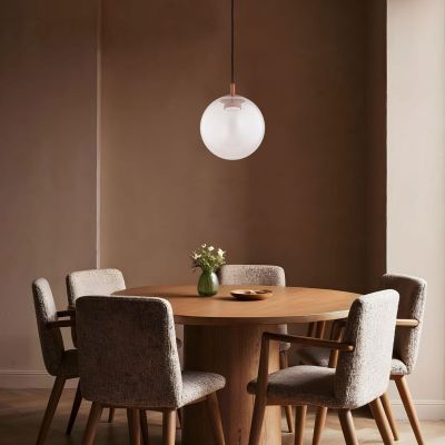 Argon Sacramento lampa wisząca 1x12 W różowa-brązowa 8829