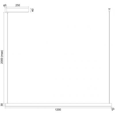 Argon Miami lampa wisząca 1x37 W złota 8836