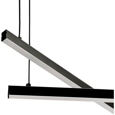 Argon Miami lampa wisząca 2x74 W czarna 8838