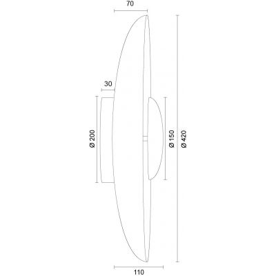 Argon Bolton kinkiet 1x12,5 W czarny 8864