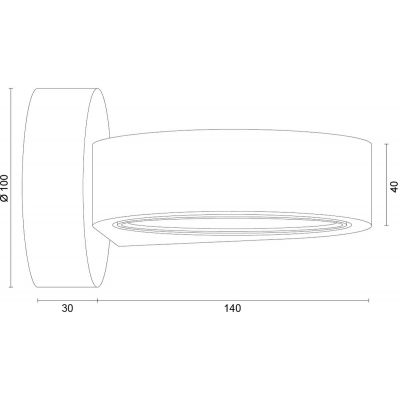 Argon Lotus kinkiet 1x12 W czarny 8900