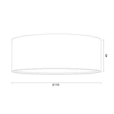 Argon Elora plafon 1x12 W terakota 8916