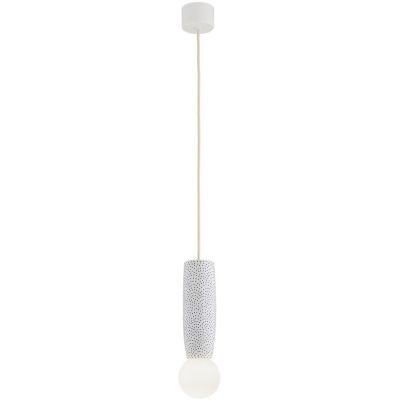 Argon Boll lampa wisząca 1x6 W biała-opal-granatowa 8938