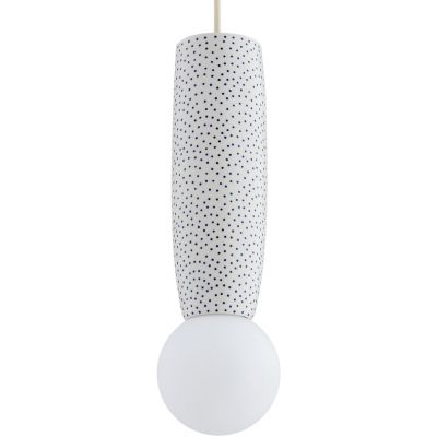 Argon Boll lampa wisząca 1x6 W biała-opal-granatowa 8938