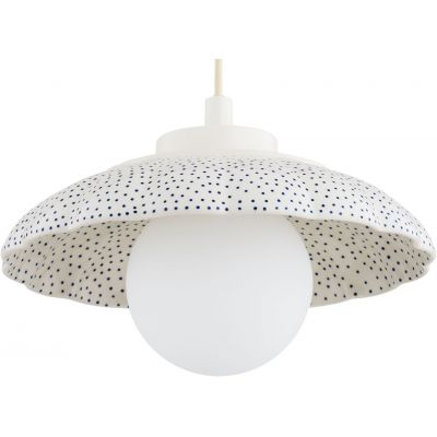 Argon Boll lampa wisząca 1x6 W biała-opal-granatowa 8947
