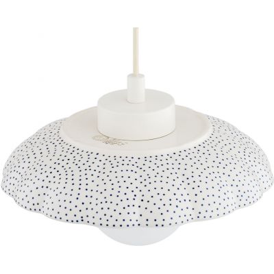 Argon Boll lampa wisząca 1x6 W biała-opal-granatowa 8947
