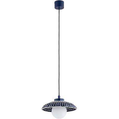 Argon Boll lampa wisząca 1x6 W opal-granatowa 8948