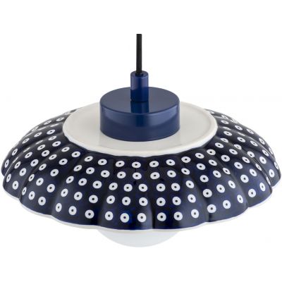 Argon Boll lampa wisząca 1x6 W opal-granatowa 8948