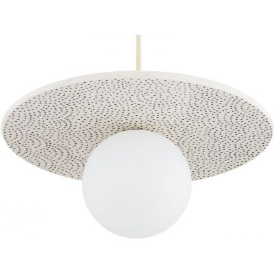 Argon Boll lampa wisząca 1x6 W biała-opal-granatowa 8949