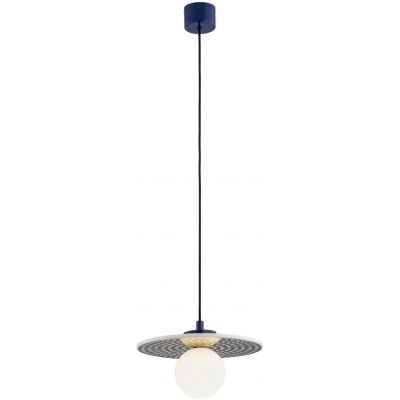 Argon Boll lampa wisząca 1x6 W opal-granatowa 8950