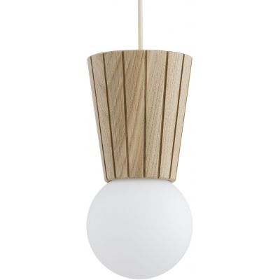 Argon Volante lampa wisząca 1x6 W drewno-opal 8951