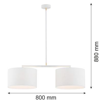 Argon Karin lampa podsufitowa 2x15W biały 900