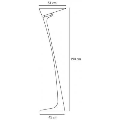 Artemide Montjuic lampa stojąca 1x400W czarny/biały A014400