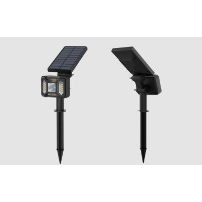 BlitzWolf lampa solarna zewnętrzna z czujnikiem zmierzchu LED czarna BW-OLT5