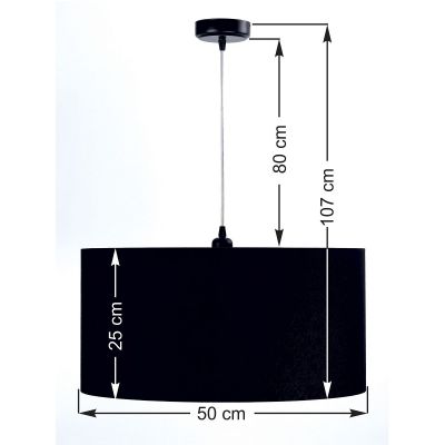 BPS Koncept Standard HomeLight Gloria lampa wisząca 1x60W czarny/złoty 010-009-50