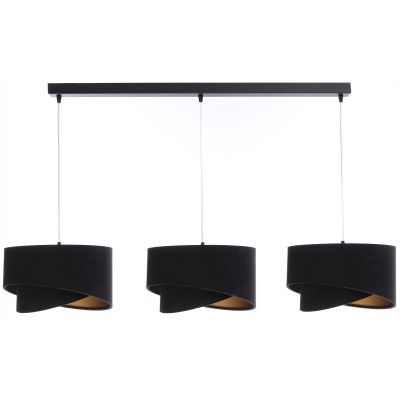 BPS Koncept Galaxy lampa wisząca 3x60 W czarna-złota 060-L3-009CZ