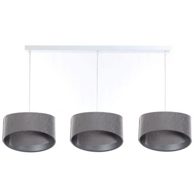 BPS Koncept Galaxy lampa wisząca 3x60 W biała-szary/popielaty-srebrna 060-L3-013