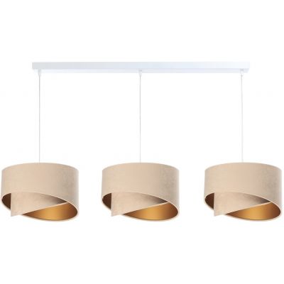 BPS Koncept Galaxy lampa wisząca 3x60 W biała-złota-beżowa 060-L3-029