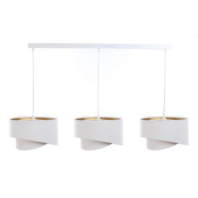 BPS Koncept Galaxy lampa wisząca 3x60 W biała-złota 060-L3-062