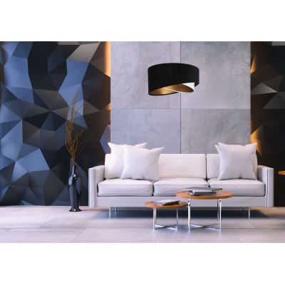 BPS Koncept Galaxy lampa wisząca 1x60 W biała-czarna-złota 060-025