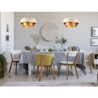 BPS Koncept Duo ellegant Westa lampa wisząca 1x60W kremowy/złoty 061-055-50