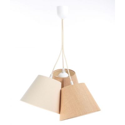 BPS Koncept Boho lampa wisząca 3x40W kremowy/beżowy 070-121