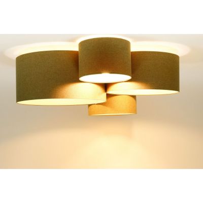 BPS Koncept Boho Ellegant lampa podsufitowa 4x60 W brązowa 084-066