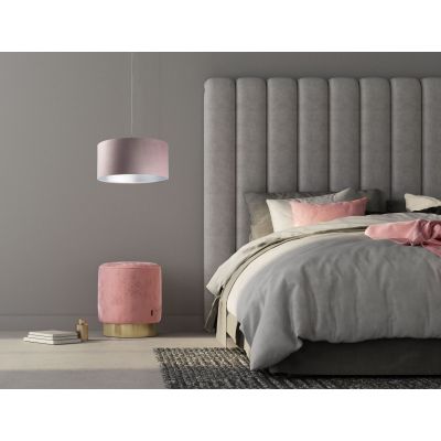 BPS Koncept Glamour lampa wisząca 1x60 W różowa-srebrna 0E0-084-40