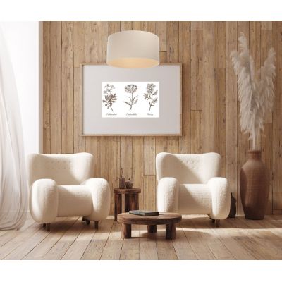 BPS Koncept Boho lampa wisząca 1x60W len 0E0-130-50