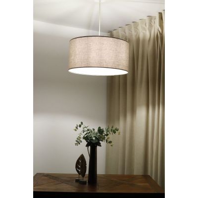 BPS Koncept Len Light lampa wisząca 1x60 W beżowa 0E0-208-60