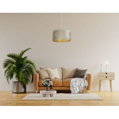 BPS Koncept Ginger lampa wisząca 1x60 W złota-beżowa 0E0-152-50