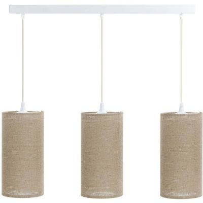 BPS Koncept Boho Ellegant Slim lampa wisząca 3x60W beżowa 0T0-L3-003