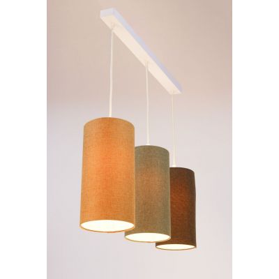 BPS Koncept Boho Ellegant Slim lampa wisząca 3x60W beżowa/brązowa 0T0-L3-008