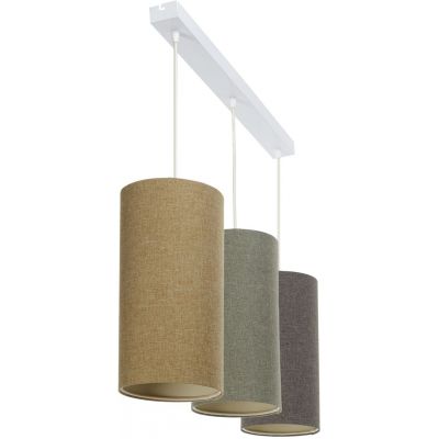 BPS Koncept Boho Ellegant Slim lampa wisząca 3x60W beżowa/brązowa 0T0-L3-008