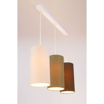 BPS Koncept Boho Ellegant Slim lampa wisząca 3x60W szara/grafitowa 0T0-L3-011