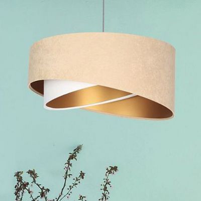 BPS Koncept Galaxy lampa wisząca 1x60 W biała-złota-beżowa 060-030