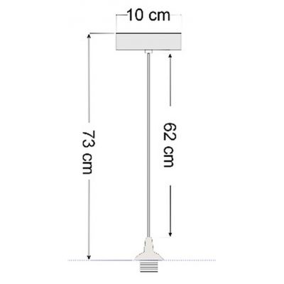BPS Koncept Kwadro len light lampa wisząca 1x60 W beżowa KW-003-40W25