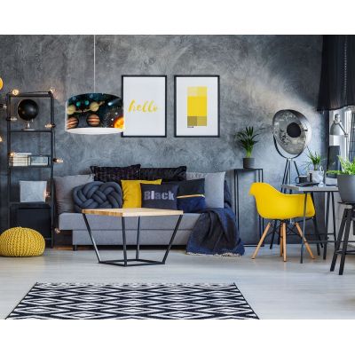 BPS Koncept Foto lampa wisząca 1x60W nadruk kosmos/mix kolorów F-175-40