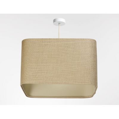 BPS Koncept Kwadro len light lampa wisząca 1x60 W beżowa KW-012-40W20