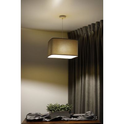 BPS Koncept Kwadro sue lampa wisząca 1x60 W złota-szara KW-105-40w30