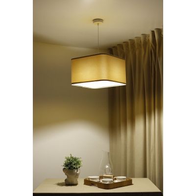 BPS Koncept Kwadro sue lampa wisząca 1x60 W złota-beżowa KW-107-40W25