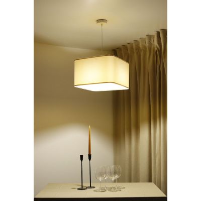 BPS Koncept Kwadro sue lampa wisząca 1x60 W biała-złota KW-109-40w30