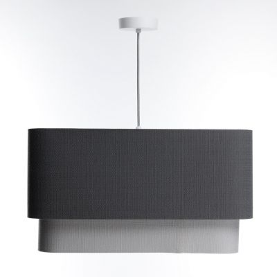 BPS Koncept Kwadro duo lampa wisząca 1x60 W szary/popielaty-grafitowa KWD-007