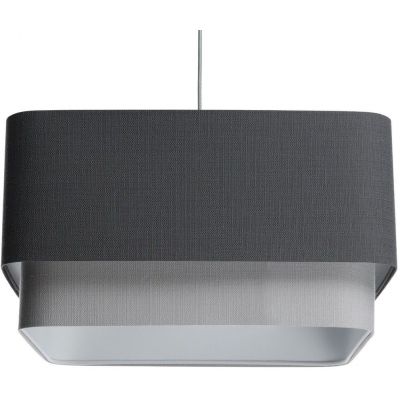 BPS Koncept Kwadro duo lampa wisząca 1x60 W szary/popielaty-grafitowa KWD-007