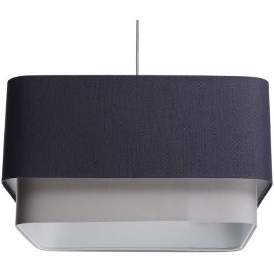 BPS Koncept Kwadro duo lampa wisząca 1x60 W szara/popielata-granatowa KWD-008